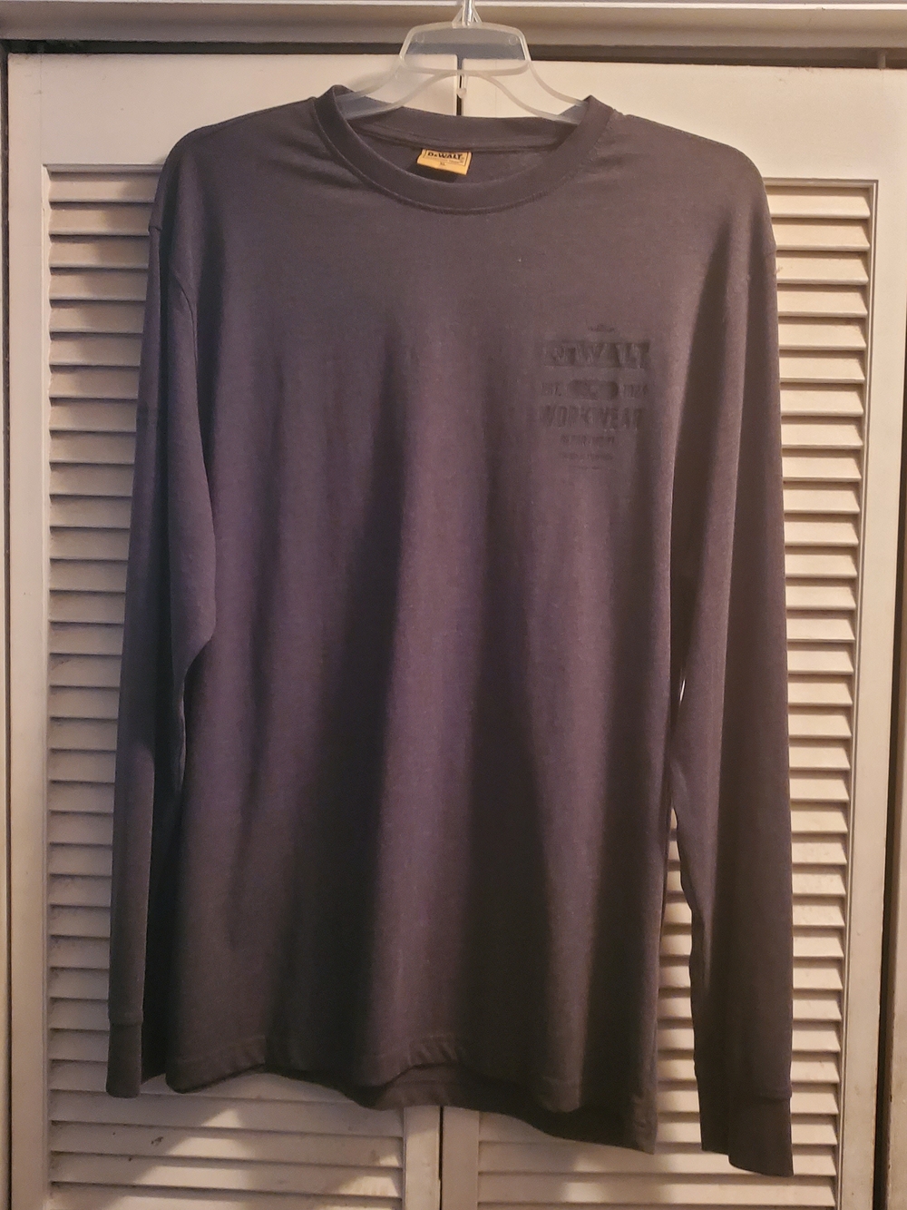 Long Sleeve Crewneck Shirt - Charcoal